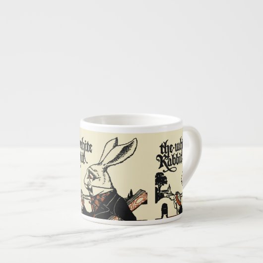 Alice White Rabbit Classic Wonderland Espresso Kop (Voorkant rechts)