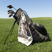 Alice White Rabbit Classic Wonderland Golfhanddoek (Groen)