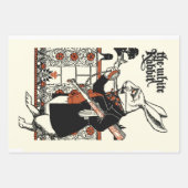 Alice White Rabbit Classic Wonderland Inpakpapier Vel (Voorkant 3)