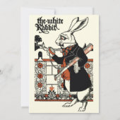 Alice White Rabbit Classic Wonderland Kaart (Achterkant)