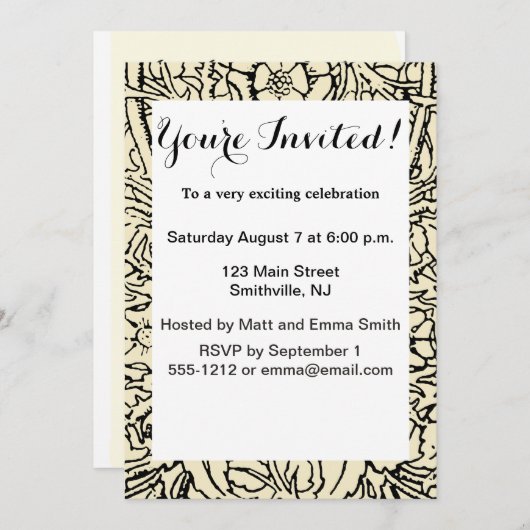 Alice White Rabbit Classic Wonderland Kaart (Voorkant / Achterkant)