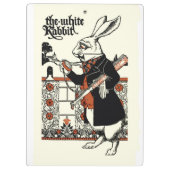 Alice White Rabbit Classic Wonderland Klembord (Achterkant)