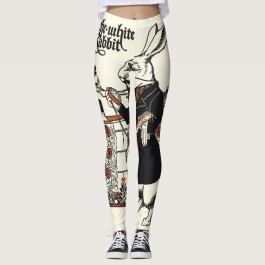 Alice White Rabbit Classic Wonderland Leggings (Voorkant)