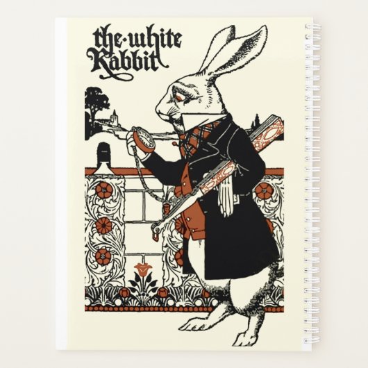 Alice White Rabbit Classic Wonderland Planner (Achterkant)
