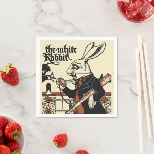Alice White Rabbit Classic Wonderland Servet (Insitu)