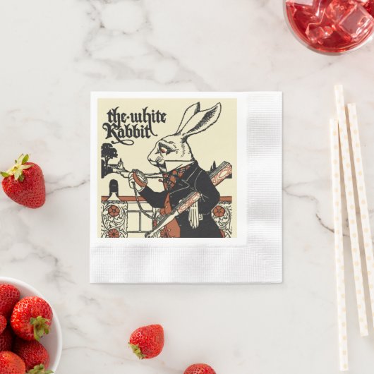 Alice White Rabbit Classic Wonderland Servet (Insitu)