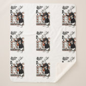 Alice White Rabbit Classic Wonderland Sherpa Deken (Voorkant)