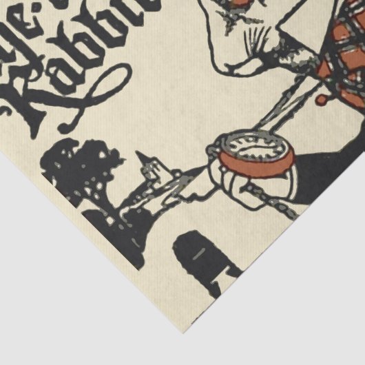 Alice White Rabbit Classic Wonderland Tissuepapier (Detail)