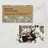 Alice White Rabbit Classic Wonderland Visitekaartje (Voorkant / Achterkant)