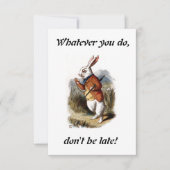 Alice - White Rabbit Kaart (Voorkant)