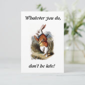 Alice - White Rabbit Kaart (Staand voorkant)