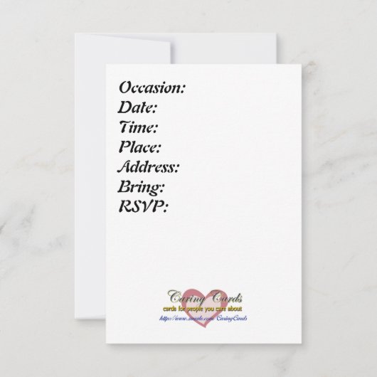 Alice - White Rabbit Kaart (Achterkant)