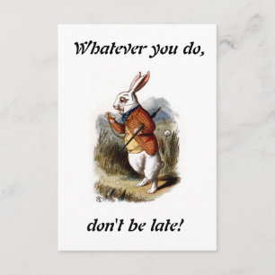 Alice - White Rabbit Kaart