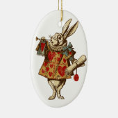 Alice White Rabbit Keramisch Ornament (Rechts)