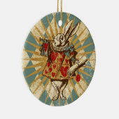 Alice White Rabbit Keramisch Ornament (Rechts)