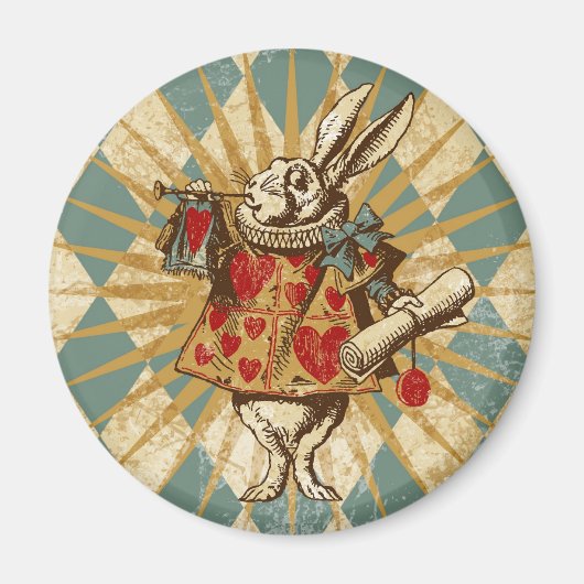  Alice White Rabbit Magneet (Voorkant)