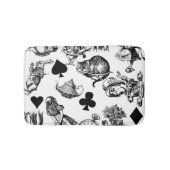 Alice White Rabbit Wonderland Cheshire Cat Badmat (Voorkant)
