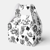 Alice White Rabbit Wonderland Cheshire Cat Bedankdoosjes (Achterkant)