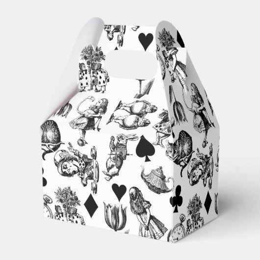 Alice White Rabbit Wonderland Cheshire Cat Bedankdoosjes (Achterkant)