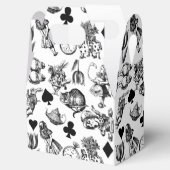 Alice White Rabbit Wonderland Cheshire Cat Bedankdoosjes (Geopend)