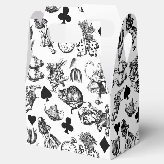 Alice White Rabbit Wonderland Cheshire Cat Bedankdoosjes (Geopend)