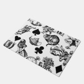 Alice White Rabbit Wonderland Cheshire Cat Deurmat (Schuin)