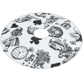 Alice White Rabbit Wonderland Cheshire Cat Kerstboom Rok (Gekanteld)