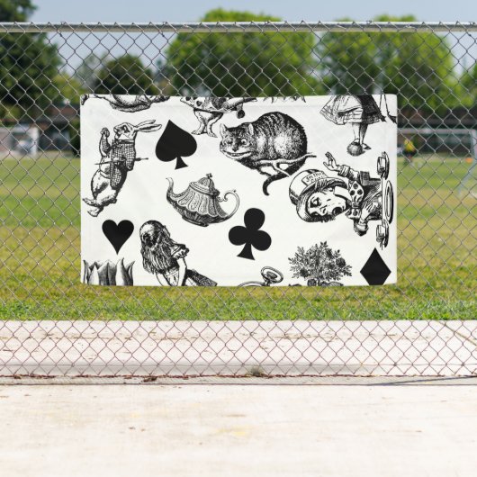 Alice White Rabbit Wonderland Cheshire Cat Spandoek (Insitu)