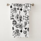 Alice White Rabbit Wonderland Classic Bad Handdoek (Insitu)