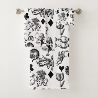 Alice White Rabbit Wonderland Classic Bad Handdoek