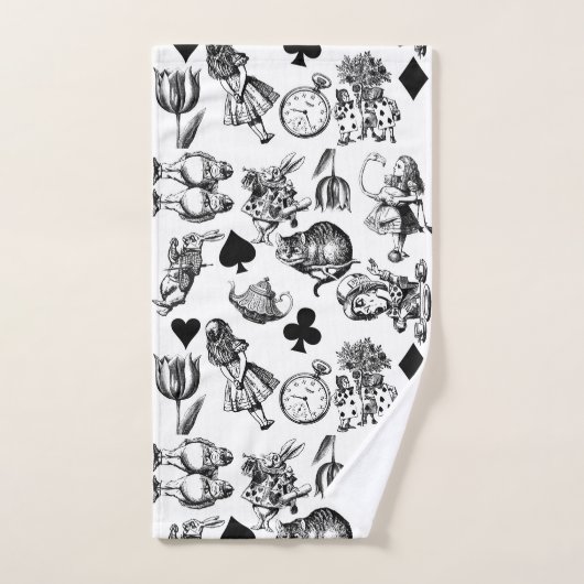 Alice White Rabbit Wonderland Classic Bad Handdoek (Handdoek)