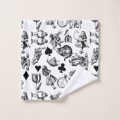 Alice White Rabbit Wonderland Classic Bad Handdoek (Wasdoekje)