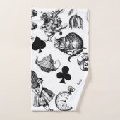 Alice White Rabbit Wonderland Classic Bad Handdoek (Handdoek)