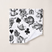 Alice White Rabbit Wonderland Classic Bad Handdoek (Wasdoekje)