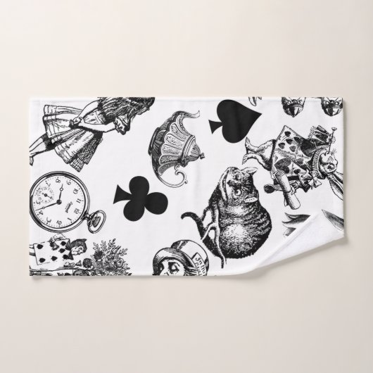 Alice White Rabbit Wonderland Classic Bad Handdoek (Handdoek)