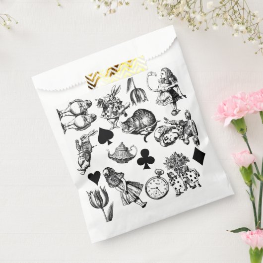 Alice White Rabbit Wonderland Classic Bedankzakje (Gezegeld)