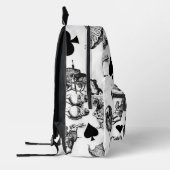 Alice White Rabbit Wonderland Classic Bedrukte Rugzak (Links)