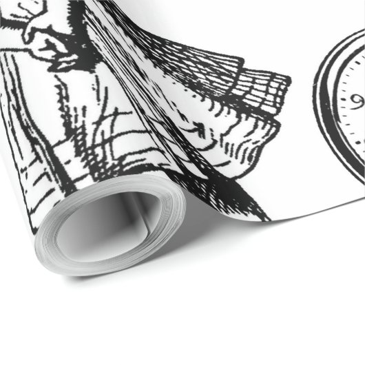 Alice White Rabbit Wonderland Classic Cadeaupapier (Rol Hoek)