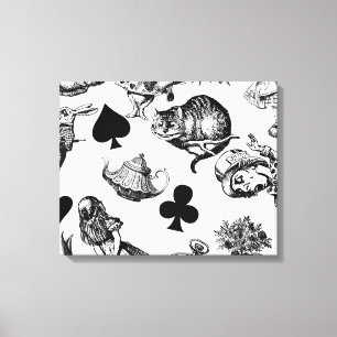 Alice White Rabbit Wonderland Classic Canvas Afdruk