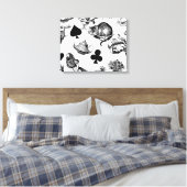Alice White Rabbit Wonderland Classic Canvas Afdruk (Insitu (Slaapkamer))