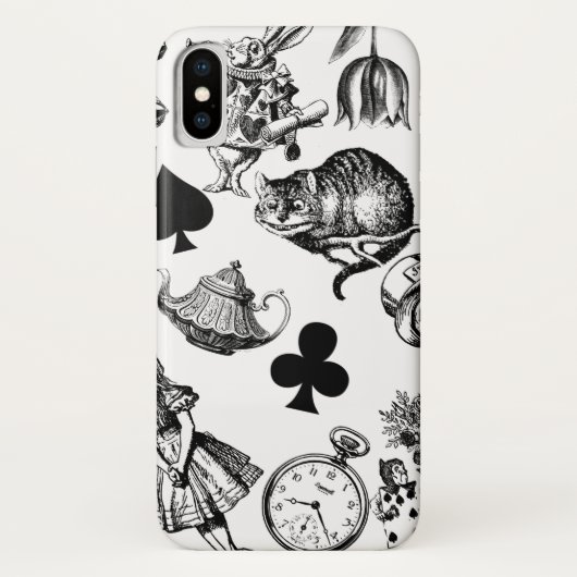 Alice White Rabbit Wonderland Classic Case-Mate iPhone Case (Achterkant)