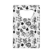 Alice White Rabbit Wonderland Classic Creditkaart Flessenopener (Voorkant)