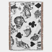 Alice White Rabbit Wonderland Classic Deken (Voorkant Verticaal)