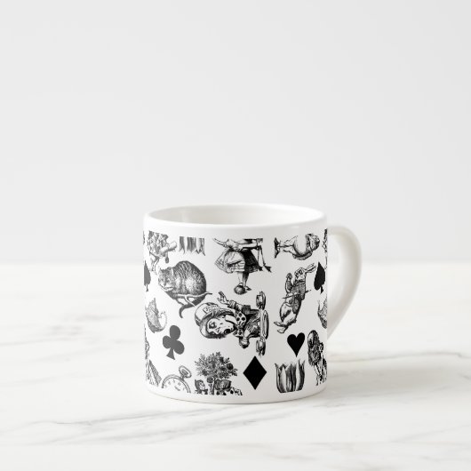Alice White Rabbit Wonderland Classic Espresso Kop (Voorkant rechts)
