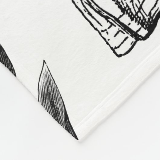 Alice White Rabbit Wonderland Classic Fleece Deken (Hoek)