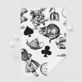 Alice White Rabbit Wonderland Classic Golfhanddoek (Insitu)
