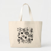 Alice White Rabbit Wonderland Classic Grote Tote Bag (Voorkant)