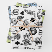 Alice White Rabbit Wonderland Classic Inpakpapier Vel (In situ)