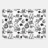 Alice White Rabbit Wonderland Classic Inpakpapier Vel (Voorkant)