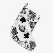 Alice White Rabbit Wonderland Classic Kleine Kerstsok (Voorkant (Hangend))